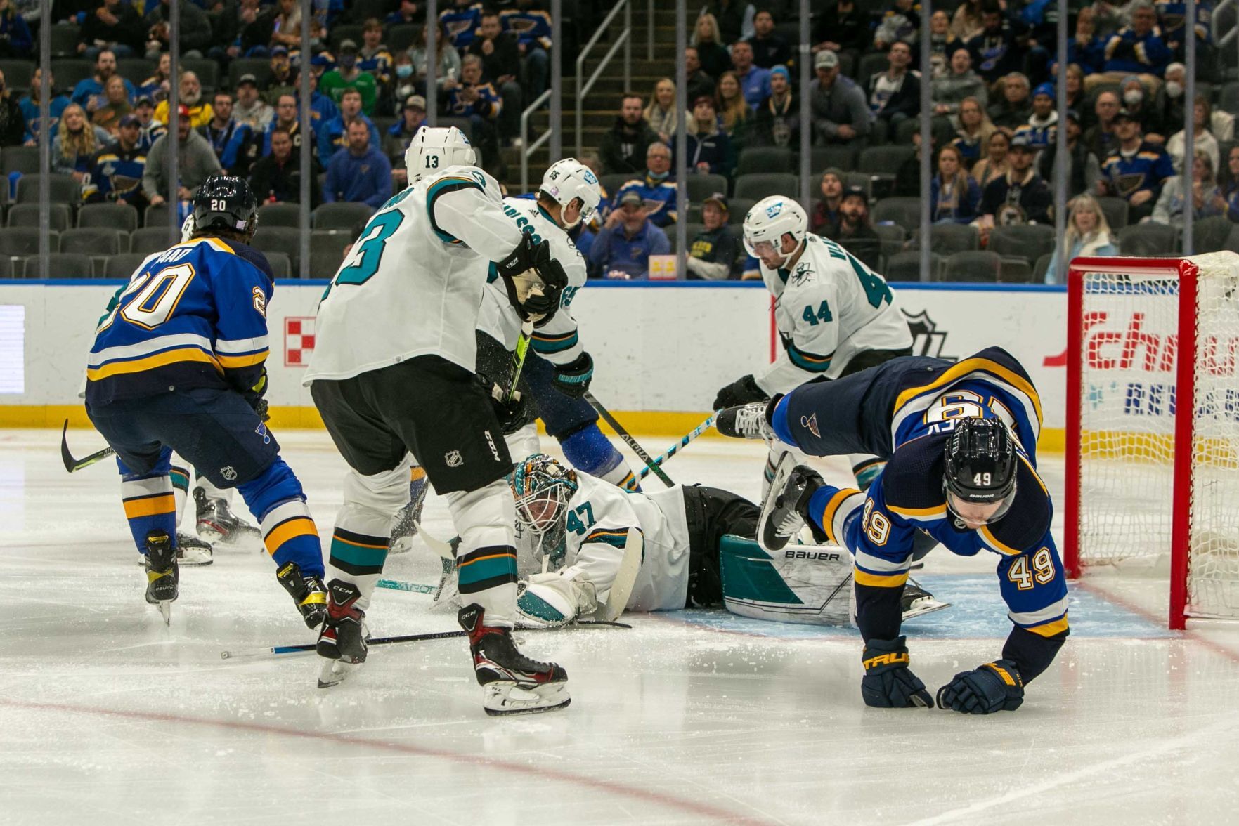 Blues face off against Sharks